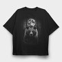 Forest Bear Moon, Tricou Oversize Barbati (Unisex)