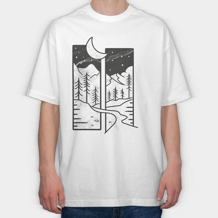 Forest Frames, Tricou Oversize Barbati (Unisex)