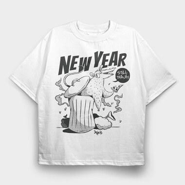 New Year Trash, Tricou Oversize Barbati (Unisex)