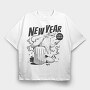 New Year Trash, Tricou Oversize Barbati (Unisex)