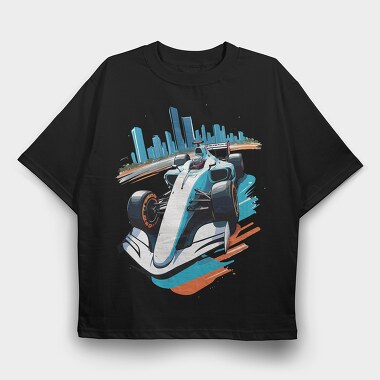 Formula 1 Car, Tricou Oversize Barbati (Unisex)