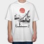 Japanese Landscape, Tricou Oversize Barbati (Unisex)