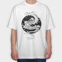Japanese Tattoo Dragon, Tricou Oversize Barbati (Unisex)