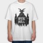 Satan Rock and Roll, Tricou Oversize Barbati (Unisex)