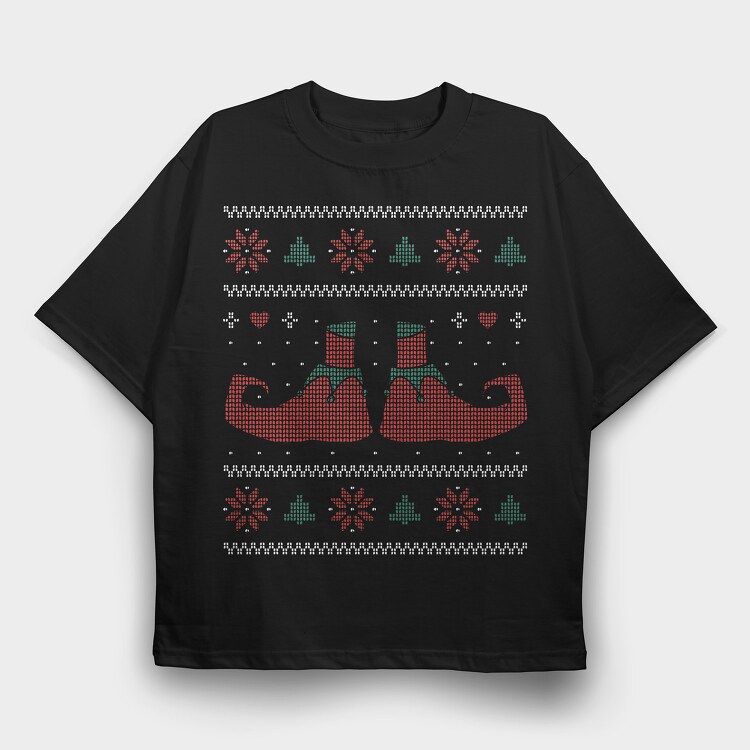 Uglysweater Elves, Tricou Oversize Barbati (Unisex)