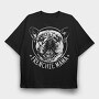 Frenchie Mama, Tricou Oversize Barbati (Unisex)