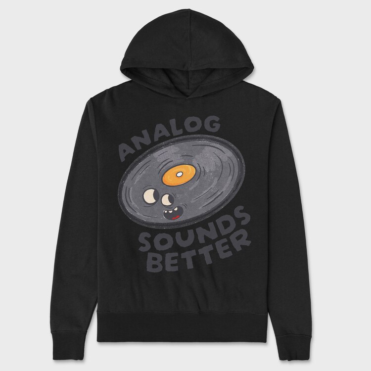 Analog Sounds Better, Hanorac Oversize Barbati (Unisex)