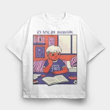 Comfy Chill Girl 11, Tricou Oversize Barbati (Unisex)