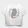 Unicorn Cat Cute, Tricou Oversize Barbati (Unisex)