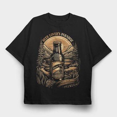 Beer Lovers Paradise, Tricou Oversize Barbati (Unisex)
