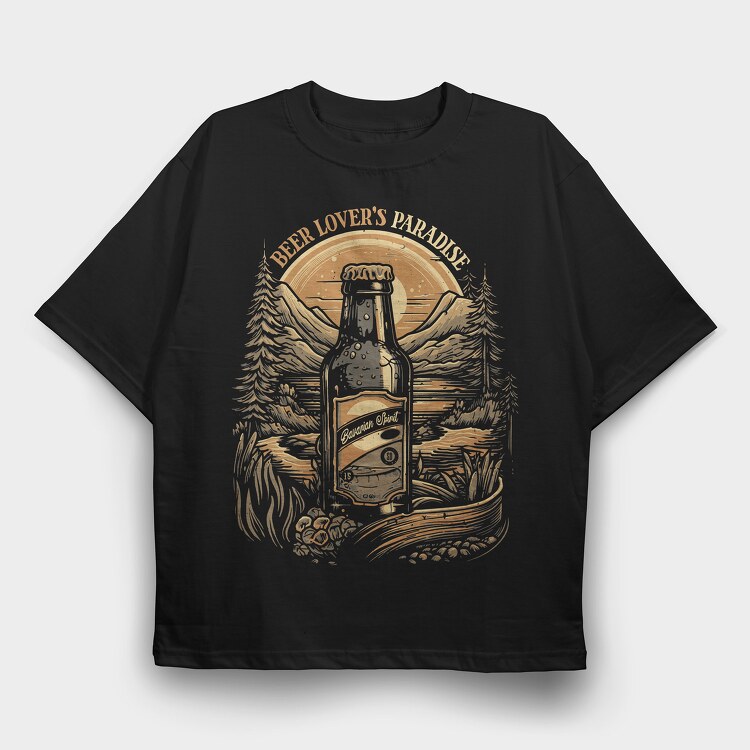Beer Lovers Paradise, Tricou Oversize Barbati (Unisex)
