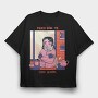 Comfy Chill Girl 9, Tricou Oversize Barbati (Unisex)