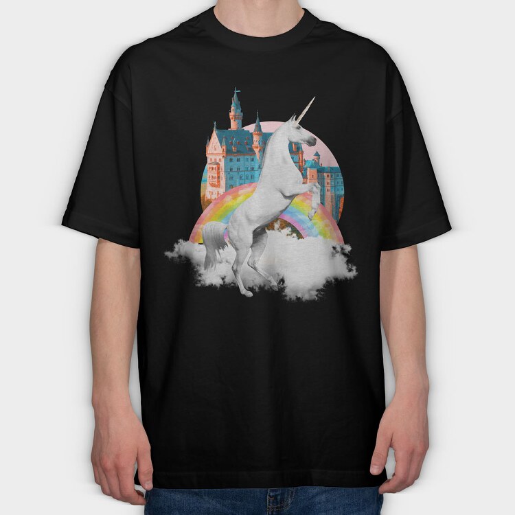 Unicorn Dreams, Tricou Oversize Barbati (Unisex)