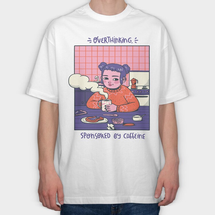 Comfy Chill Girl, Tricou Oversize Barbati (Unisex)