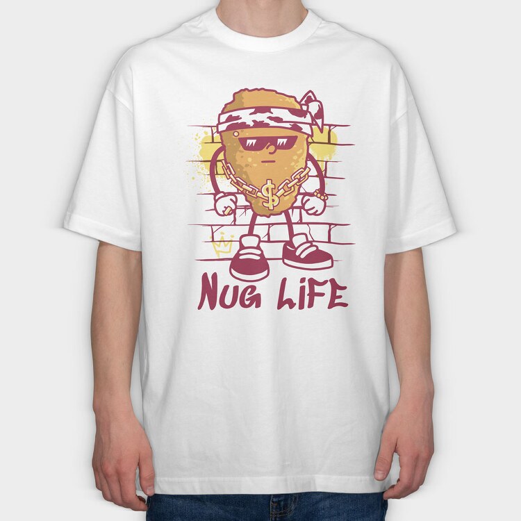 Nug Life, Tricou Oversize Barbati (Unisex)
