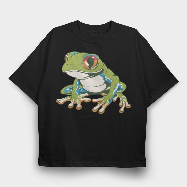 Frog, Tricou Oversize Barbati (Unisex)