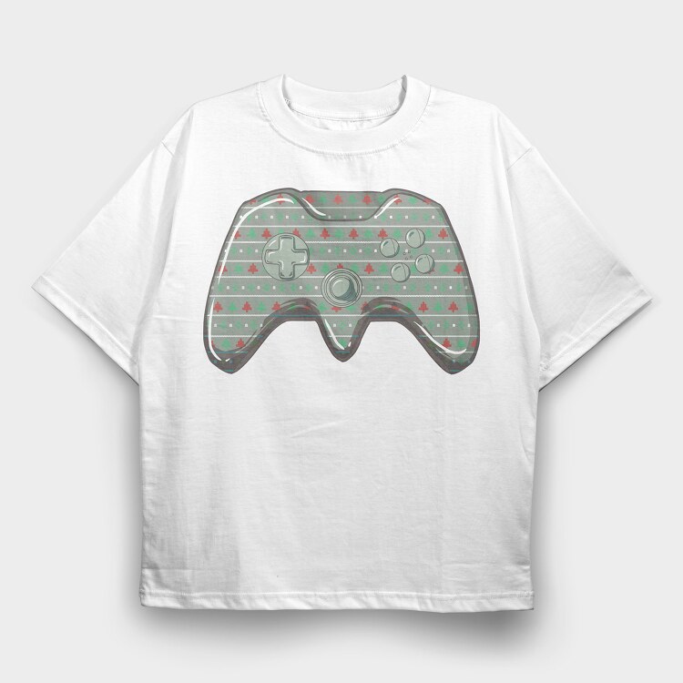 Controller Christmas, Tricou Oversize Barbati (Unisex)