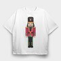Nutcracker Pixel, Tricou Oversize Barbati (Unisex)
