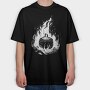 Cooking Pot Campfire, Tricou Oversize Barbati (Unisex)