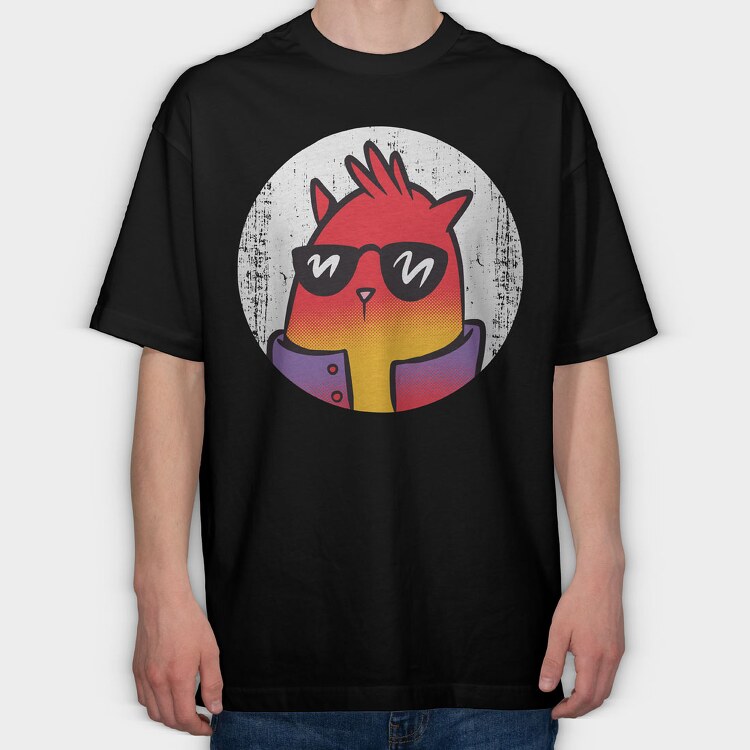 Cool Cat 2, Tricou Oversize Barbati (Unisex)