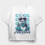 Cool Shark, Tricou Oversize Barbati (Unisex)