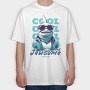 Cool Shark, Tricou Oversize Barbati (Unisex)