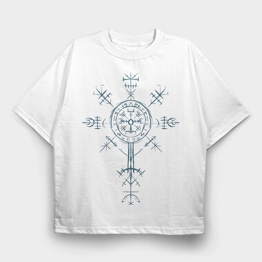 Valkyrie Symbol, Tricou Oversize Barbati (Unisex)
