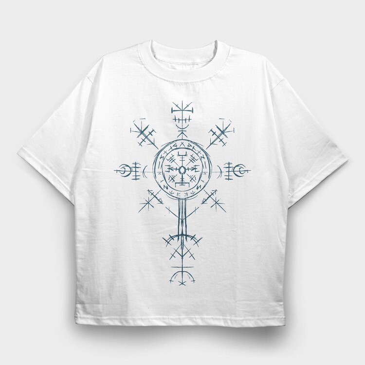 Valkyrie Symbol, Tricou Oversize Barbati (Unisex)