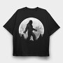 Big Foot Moon Monochrome, Tricou Oversize Barbati (Unisex)