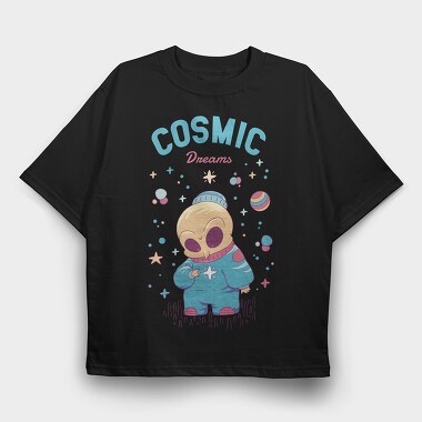 Cosmic Dreams, Tricou Oversize Barbati (Unisex)