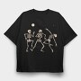 Vibing Dancing Skeletons, Tricou Oversize Barbati (Unisex)