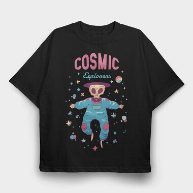 Cosmic Explorers, Tricou Oversize Barbati (Unisex)