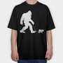 Bigfoot French Bulldog, Tricou Oversize Barbati (Unisex)