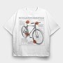 Bike Fundamentals, Tricou Oversize Barbati (Unisex)