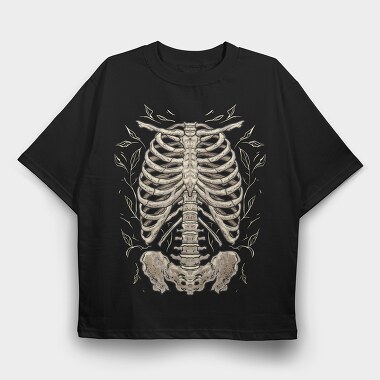 Skeleton Chest, Tricou Oversize Barbati (Unisex)