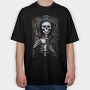 Skeleton Coffee Grave, Tricou Oversize Barbati (Unisex)