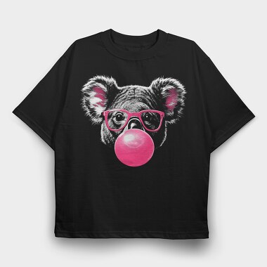 Koala Bubblegum Monochrome Sunglasses Pink, Tricou Oversize Barbati (Unisex)