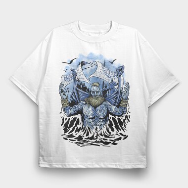 Viking Sea, Tricou Oversize Barbati (Unisex)