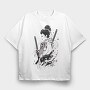 Geisha Girl, Tricou Oversize Barbati (Unisex)