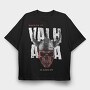 Viking Skull Valhalla, Tricou Oversize Barbati (Unisex)