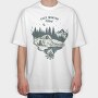 Cozy Winter Vibes Camping, Tricou Oversize Barbati (Unisex)