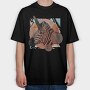 Geometric Zebra, Tricou Oversize Barbati (Unisex)