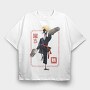 Crane Kung Fu, Tricou Oversize Barbati (Unisex)
