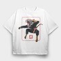 Kungfu Tiger, Tricou Oversize Barbati (Unisex)