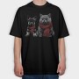 German Shepherd Cat, Tricou Oversize Barbati (Unisex)