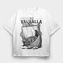 Viking Valhalla, Tricou Oversize Barbati (Unisex)