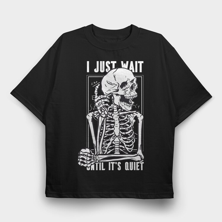 Skeleton Idea, Tricou Oversize Barbati (Unisex)