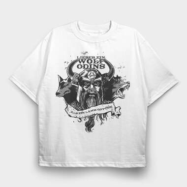 Vikings Wolves, Tricou Oversize Barbati (Unisex)