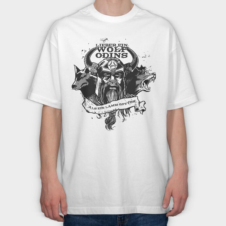 Vikings Wolves, Tricou Oversize Barbati (Unisex)