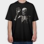 Skeleton Ok, Tricou Oversize Barbati (Unisex)